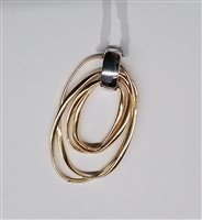 Pendente Soprana Gioielleria Donna in Oro OG-OB OVALI CONCENTRICI - OG-OB OVALI CONCENTRICI